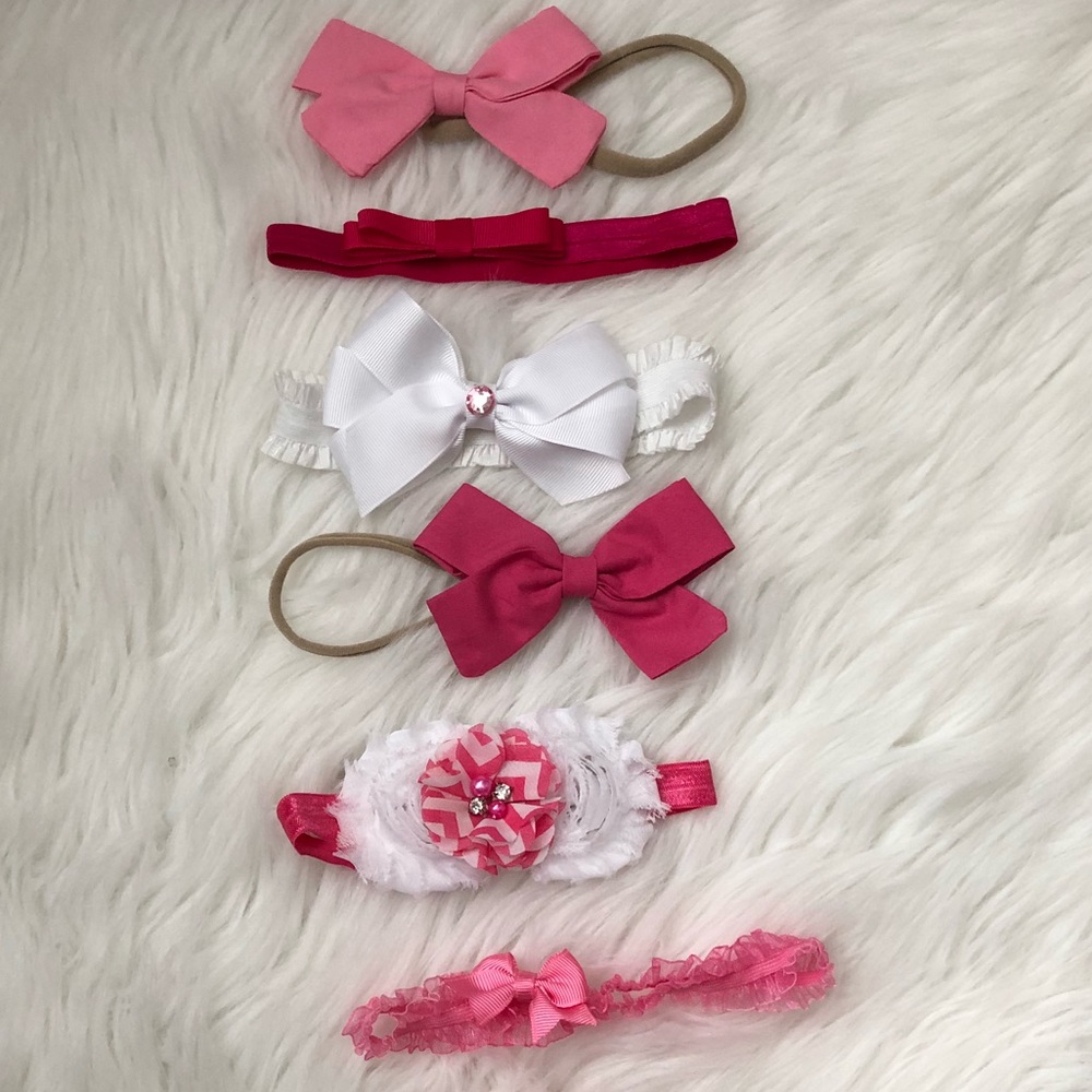 🎈SOLD🎈 Baby Headbands *pinks* (9)